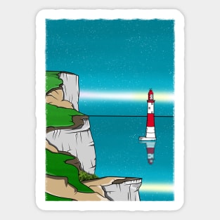 Beachy Head lighthouse England Sticker